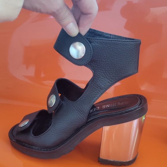 OPENING CEREMONY ISA LEATHER HEELS SIZE 37 - Picture 4 of 16